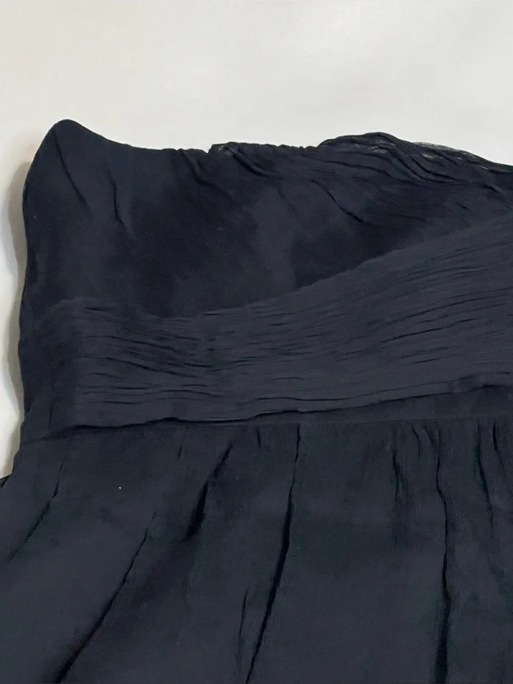 J. Crew Taryn Dress in 100% Silk Chiffon Black - Size 16